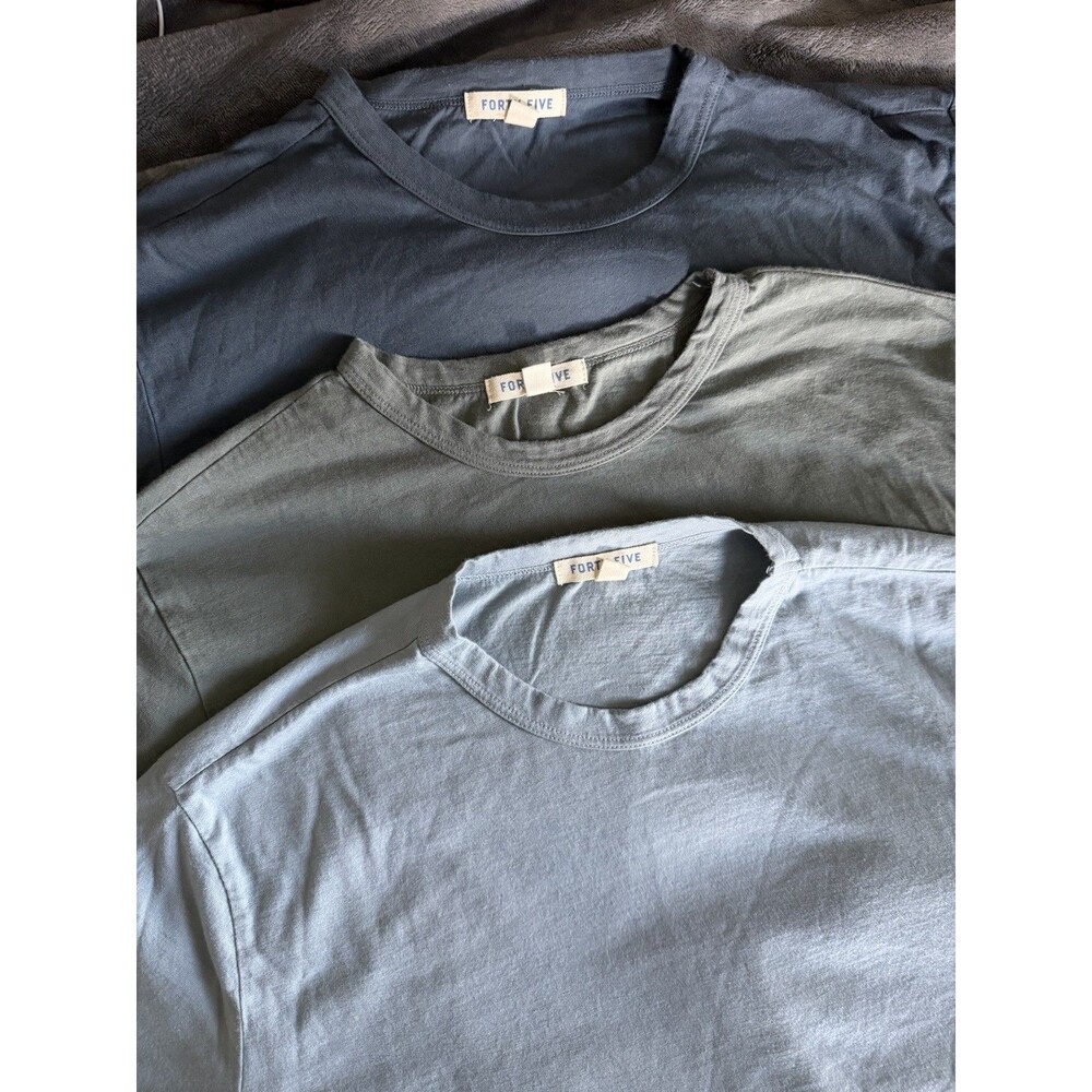 Forty Five Huckberry T Shirt Lot 3 Mens Medium Supima Cotton Made USA Crew Neck